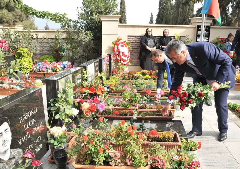 Abşeron rayonunda şəhidlər ildönümü günlərində yad edilib - FOTOLAR