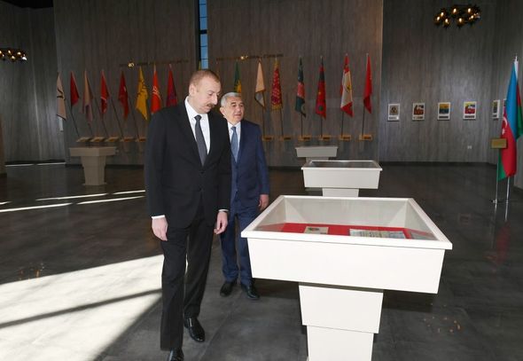 Prezident Tovuzda Dövlət Rəmzləri Muzeyinin açılışında - YENİLƏNİB+FOTO