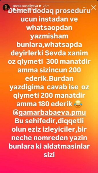 Sevdanı aldatmaq istədilər: 'Diqqətli olun, ona inanmayın