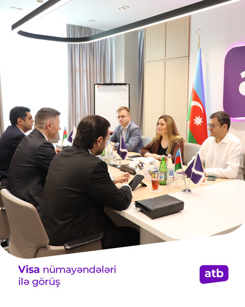 ATB rəhbərliyi Visa nümayəndə heyəti ilə görüş keçirdi - FOTOLAR