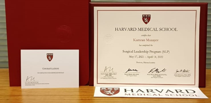 Kamran Musayevə Harvard Tibb Məktəbinin diplomu təqdim olundu - FOTOLAR