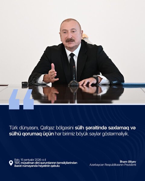 İlham Əliyev dini liderlərə nə dedi? - Əsas mesajlar