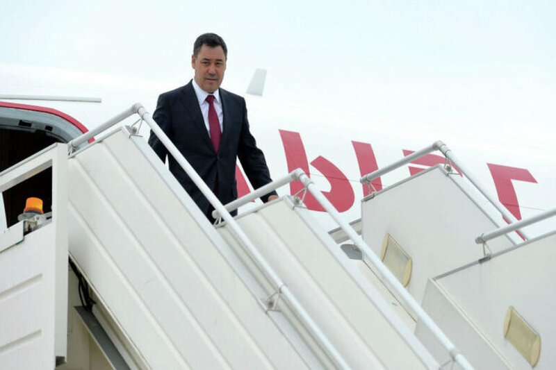 Sadır Japarov da Azərbaycana işgüzar səfərə gəldi