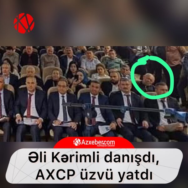 Əli Kərimli qurultayda çıxış etdi, AXCP üzvü yatdı - FOTO
