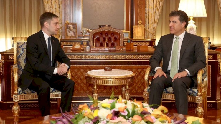 Azərbaycanlı diplomat Bərzani ilə görüşdü