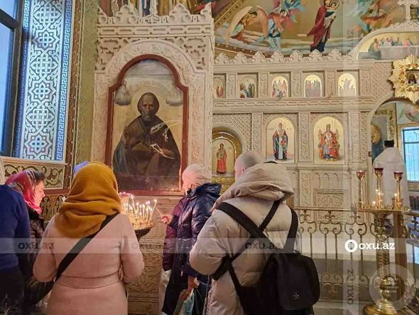 Bakıda pravoslav xristianlar xaçaçuran bayramını qeyd edirlər - FOTO