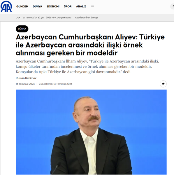 Dünya mətbuatı İlham Əliyevin tarixi çıxışını dərc edir - FOTOLAR