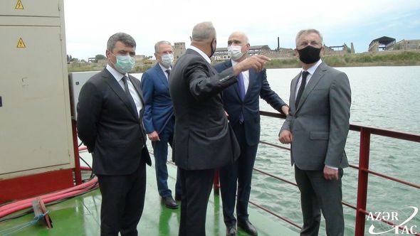 İmişlidəki göllərdən Baş Muğan kanalına su vurulmasına başlanıldı - FOTO