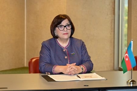 Sahibə Qafarova Cenevrədə Namibiya və Bosniya və Herseqovinanın parlament sədrləri ilə görüşüb