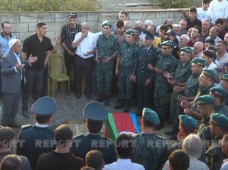 Saatlıda şəhid hərbi qulluqçu dəfn edilib - FOTOLAR