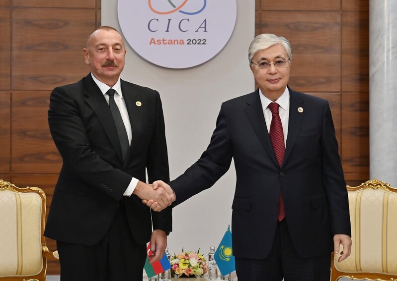 Astanada Azərbaycan və Qazaxıstan prezidentləri arasında görüş oldu