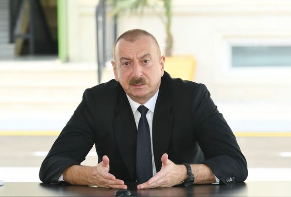 Prezident "N" saylı hərbi hissənin açılışında - YENİLƏNİB + FOTO