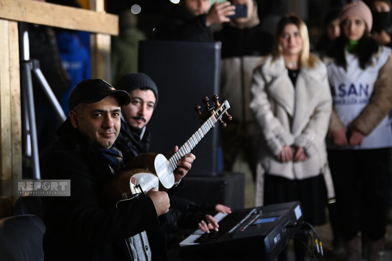 Xankəndi-Laçın yolunda Həmrəylik Günü münasibətilə bayram konserti keçirilir - FOTO