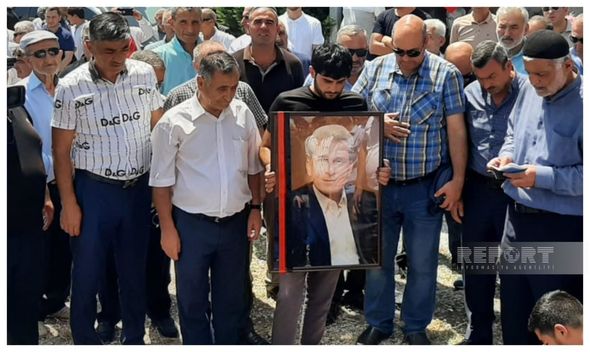 Surət Hüseynov dəfn edildi - FOTOLAR