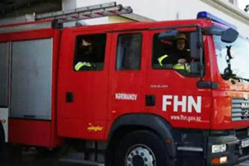 Bakıda evdə yanğın baş verib