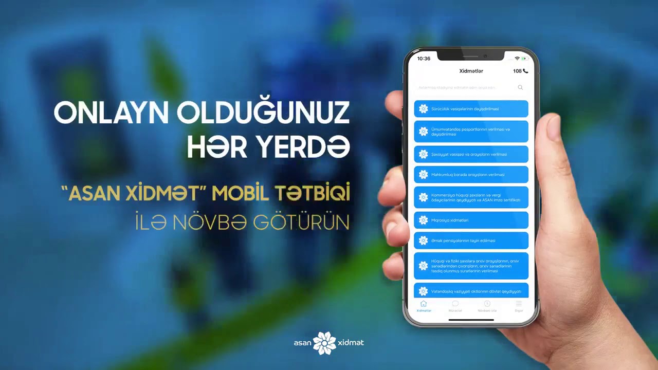 "ASAN Xidmət" mobil tətbiqi vasitəsilə daha asan növbə əldə et! - VİDEOÇARX