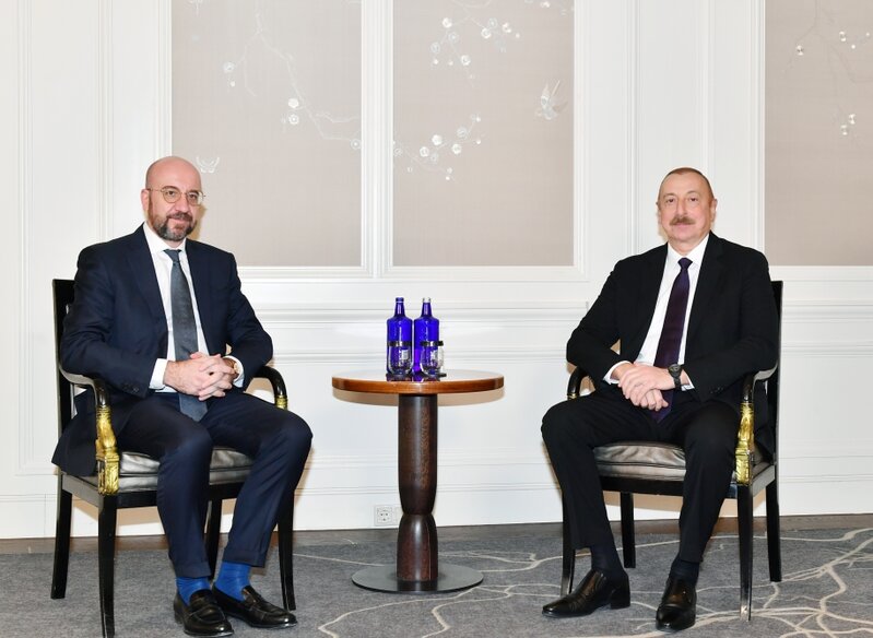 İlham Əliyev Şarl Mişellə GÖRÜŞDÜ