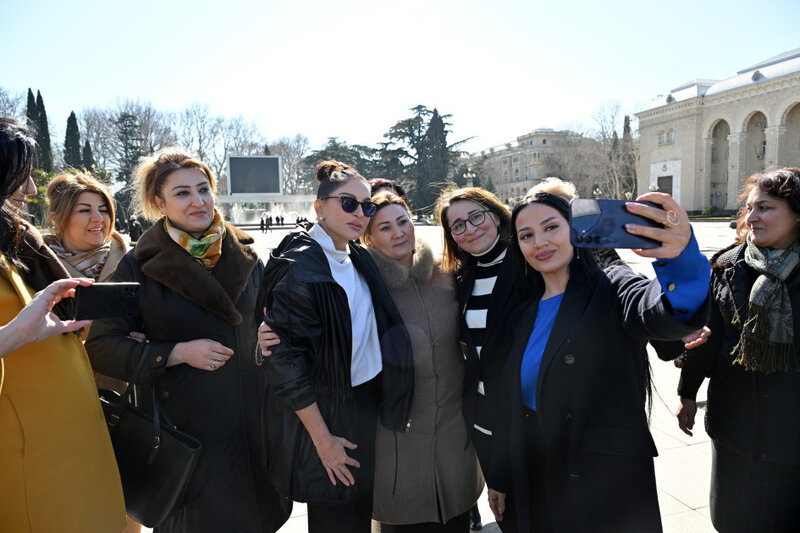 Mehriban Əliyeva Gəncə şəhərinə səfər edib - FOTO