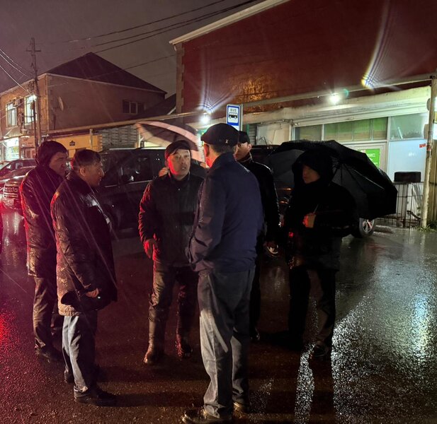 Eldar Əzizov və Zaur Mikayılov həmin evin söküldüyü yerə baxış keçirdilər - Foto