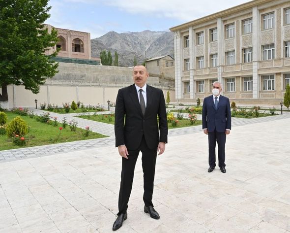 İlham Əliyev Ordubadın su təchizatı layihəsinin açılışında iştirak edib - YENİLƏNİB+FOTO