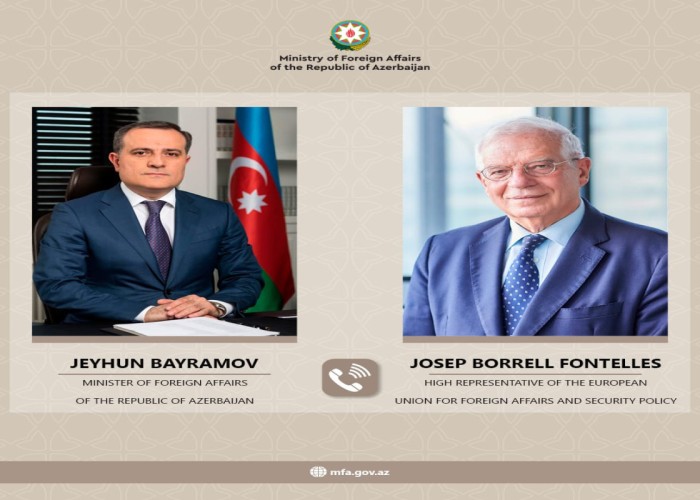 Ceyhun Bayramov Borellə müzakirə apardı