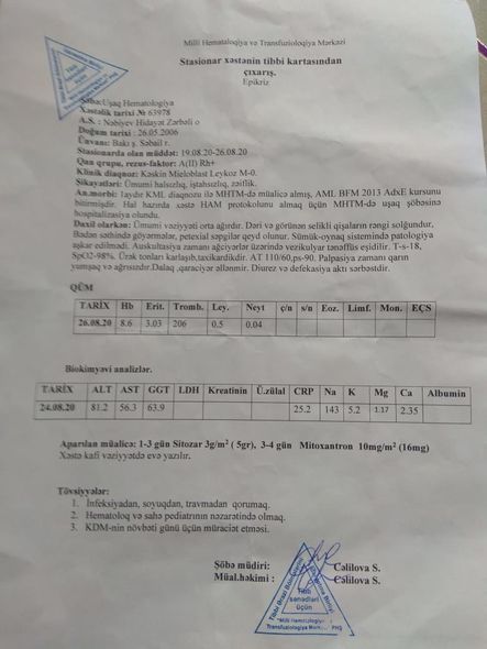 15 yaşlı Hidayətin köməyə ehtiyacı var - FOTO