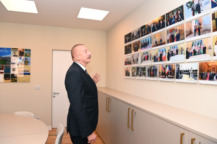 Prezident İtaliyada yeni səfirlik binasının açılışında iştirak edib - FOTO + YENİLƏNİB
