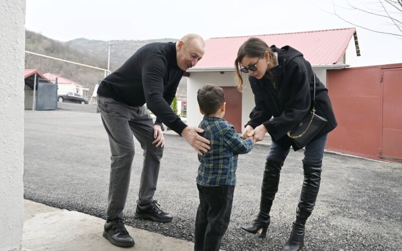 İlham Əliyev və xanımı Xocavənddə - FOTOLAR