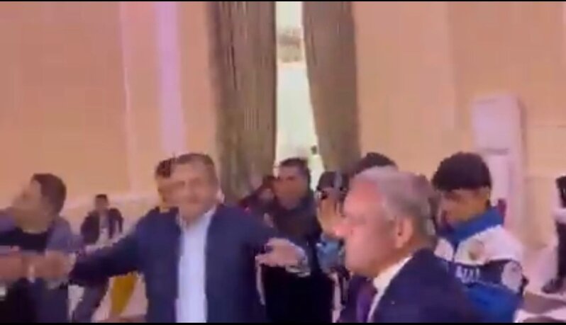 Deputatla icra başçısı müharibə iştirakçısının toyunda — VİDEO