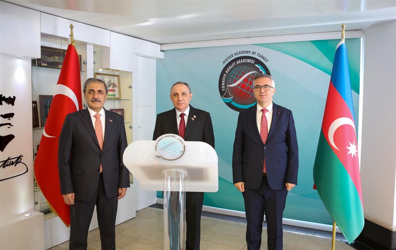 Kamran Əliyev Türkiyənin Ədliyyə Akademiyasının rəhbəri ilə görüşüb - FOTO