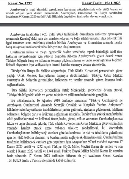 Türkiyə hərbçiləri 1 il də Azərbaycanda qalacaq - Qanun qüvvəyə mindi + FOTOLAR