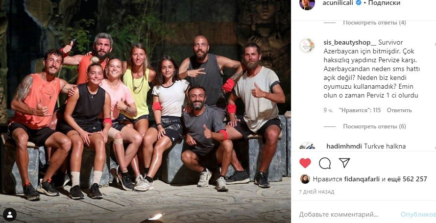 "Survivor"dan gedən Pərvizə görə Acun Ilıcalının sosial şəbəkə hesabları "hücum"a məruz qaldı - FOTO
