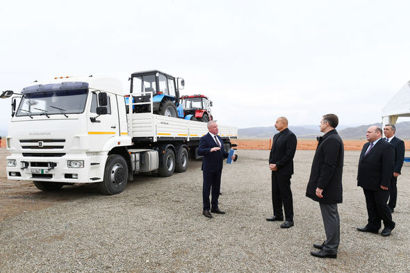 Cəbrayılda avtomobil servis mərkəzinin təməli qoyuldu - FOTO