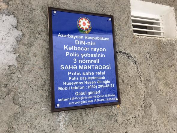 Kəlbəcər polisinin xidmət şəraiti yaxşılaşdırılıb – FOTO 