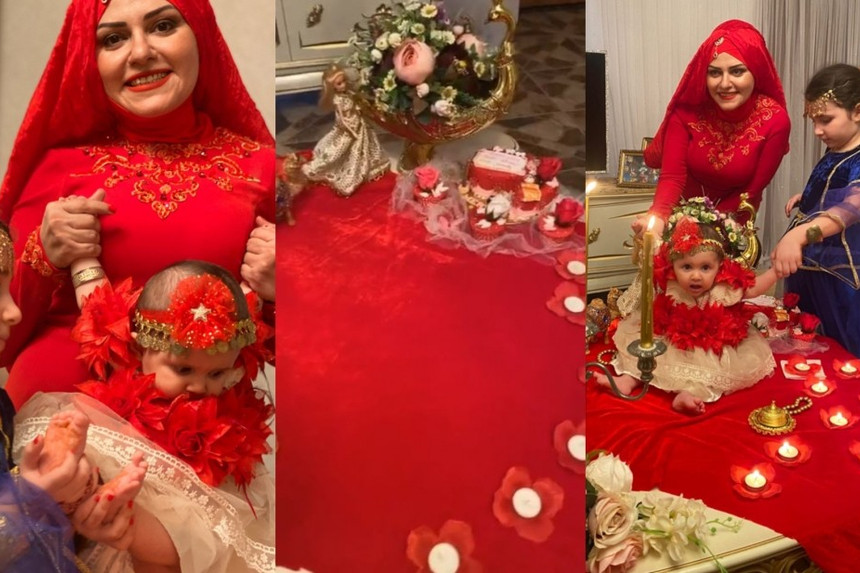 7 aylıq qızına xınayaxdı etdi