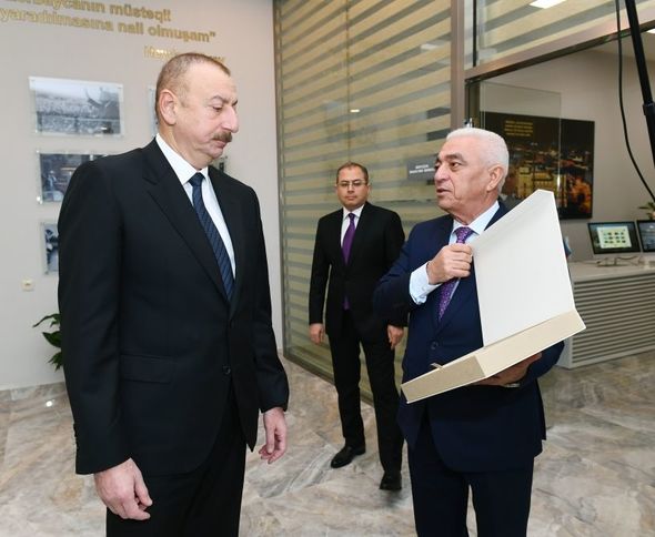İlham Əliyev "Müşfiq" yarımstansiyasının istifadəyə verilmə mərasimində - FOTO
