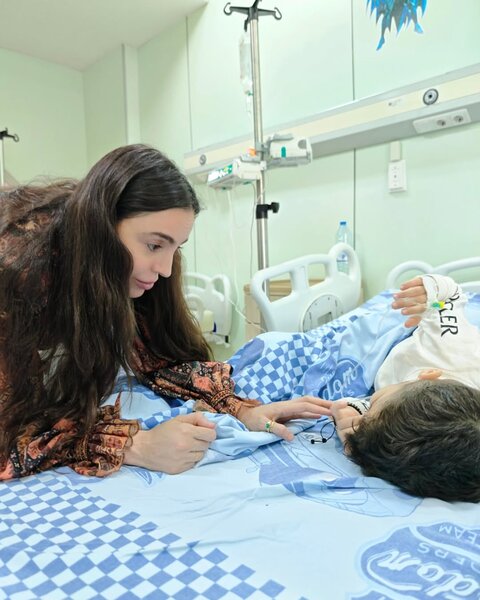Leyla və Arzu Əliyevalar Onkologiya Mərkəzində - Fotolar