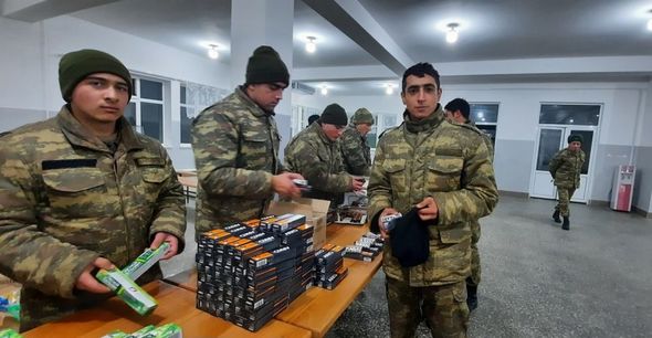 Mehriban Əliyevanın təşəbbüsü ilə hərbçilərimizə dəstək aksiyasına başlanılıb - FOTO/VİDEO