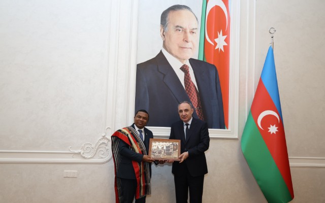Kamran Əliyev üç ölkənin nümayəndə heyəti ilə görüşüb - Fotolar