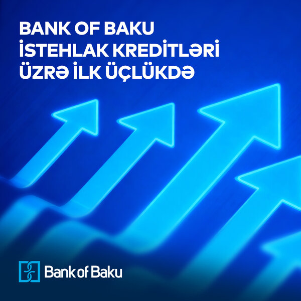Bank of Baku istehlak kreditləri üzrə TOP 3-də yerləşdi