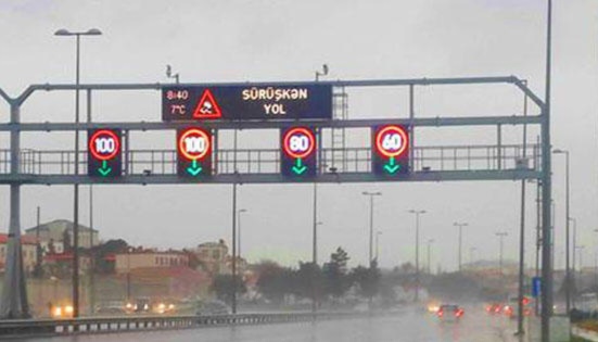 Zığ dairəsi-hava limanı yolunda sürət həddi endirilib