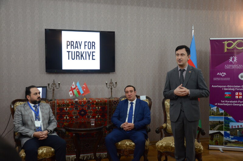 Tblisidə Azərbaycan-Gürcüstan Gənclərinin I Qarabağ Forumu keçirilir - FOTOLAR