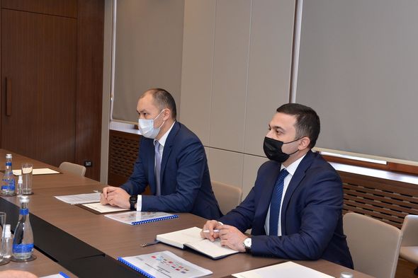 Ceyhun Bayramov "TRACECA"nın Baş katibi Aset Asavbayev ilə görüşüb - FOTO