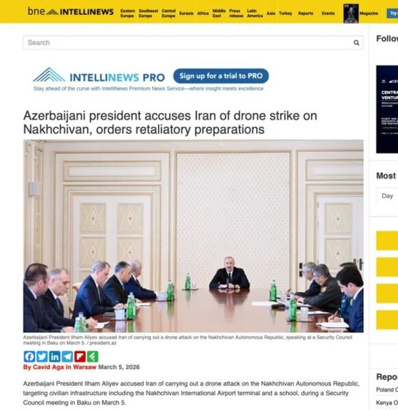 İlham Əliyevin İranın Azərbaycana dron hücumuna dair fikirləri dünya mediasının diqqət mərkəzindədir