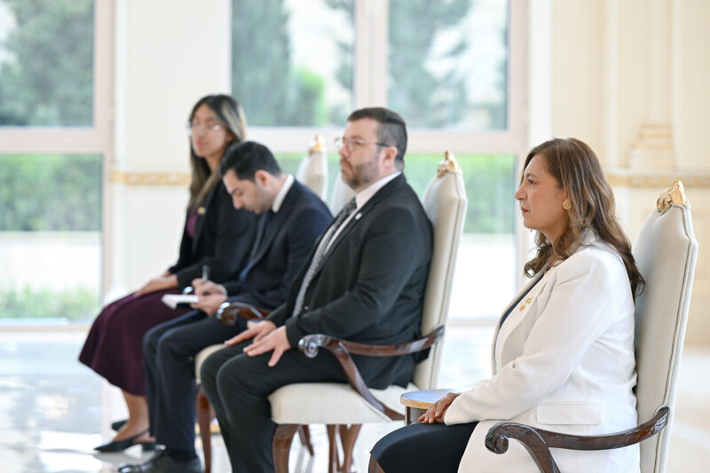 Prezident yeni səfirləri qəbul etdi - Fotolar