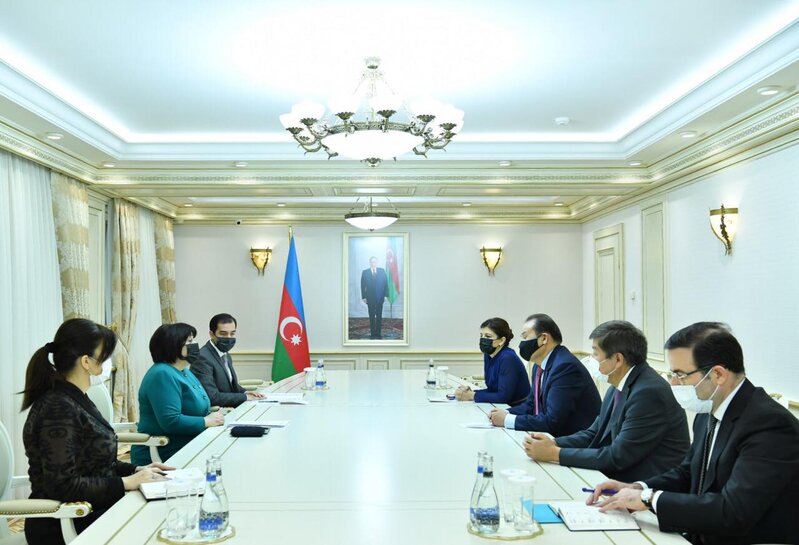 Sahibə Qafarova baş katiblə müzakirələr apardı 