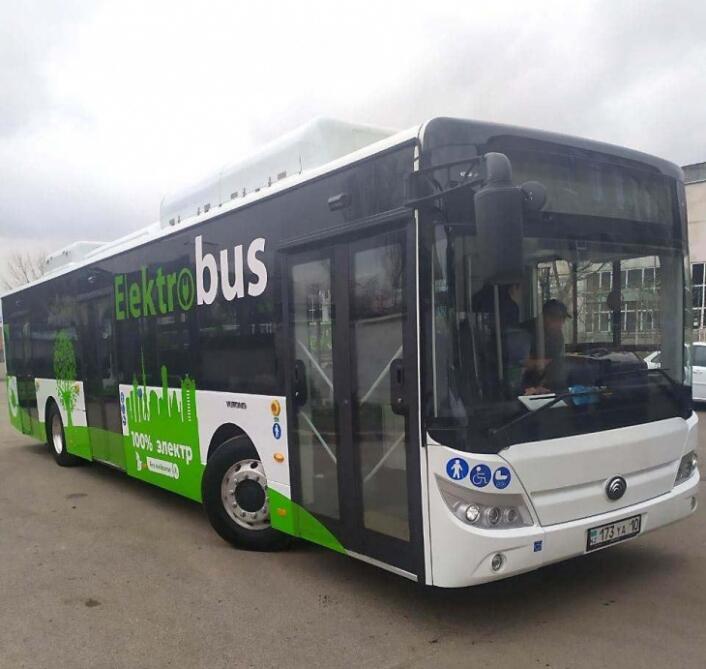 Özbəkistan paytaxtında ilk elektrobus fəaliyyətə başladı - FOTO