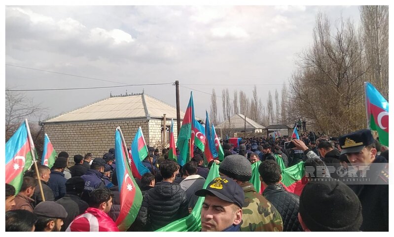 Şəhid Eşqin Hüseynov Tovuzda dəfn olunub - FOTOLAR