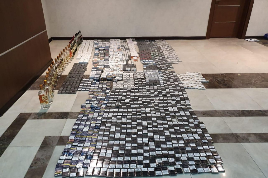 Külli miqdarda aksiz markası olmayan siqaret və spirtli içki aşkarlanıb