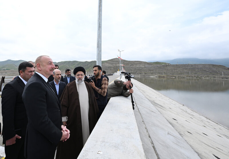 Azərbaycan - İran sərhədində tarixi an - FOTOLAR